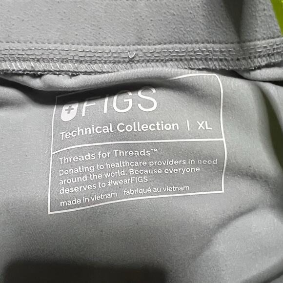 Figs Pants Womens XL Gray Zamora Joggers Scrub Light Gray - Picture 8 of 10